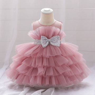 1 Year Birthday Baby Girl Party Dress Baptism Infant Christening Gown Newborn Toddlers Bebes Kids Clothes 12 18 Months Vestidos