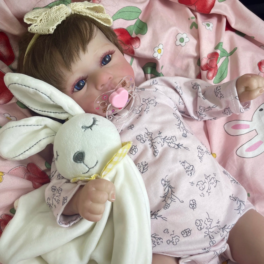 18 Inch Lifelike Finished Reborn Dolls Felicia Silicone Vinyl Or Cloth Doll Adorable Newborn Girl Birthday Christmas Gift Toy