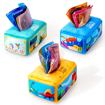 Baby Draw Paper Towel Tearing Tissue Box Baby Puzzle Early Education Montessori Children Cloth Toys