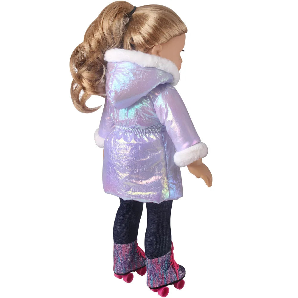 43 cm Doll Clothes Down Jackets Warm Coat for American Girl Doll Accessories Fashion New Baby Born Down Jackets Suit 18inch Doll