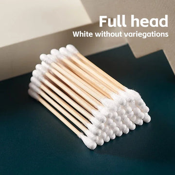 100pcs Per Pack, 5 Packs, Double-ended Cotton Swabs, Baby Cotton Swabs, Ear Cleaning Sticks, Healthy Cleaning Tools