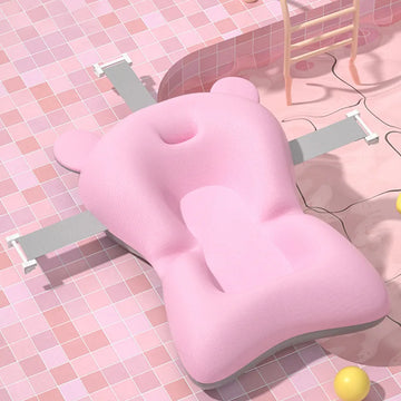 Baby bathtub support seat cushion, foldable baby bath cushion, floating safety water cushion, adjustable bathtub cushion